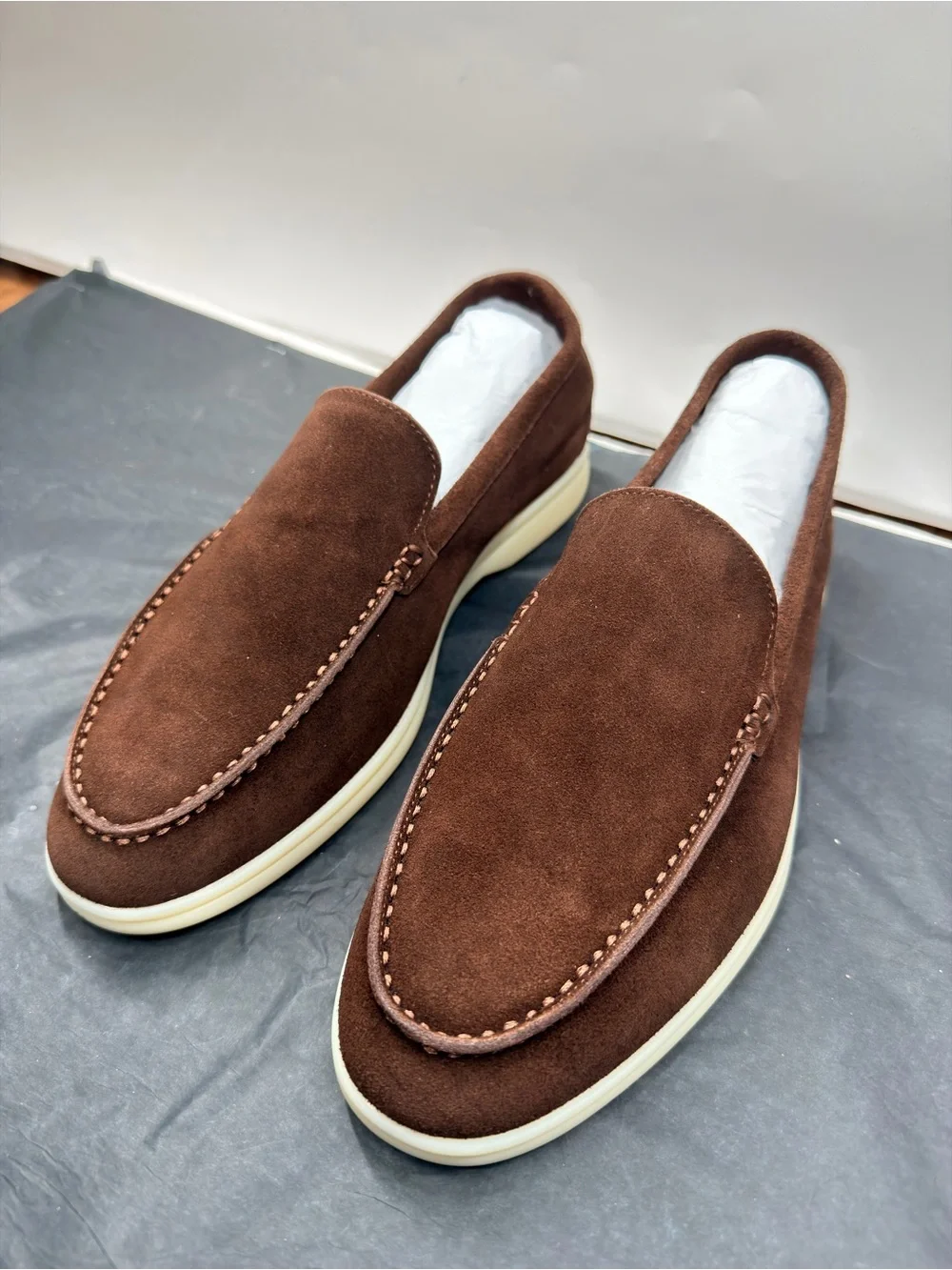 NIB Miramonti Chocolate Loafers